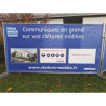 Bâche microperforée imprimée