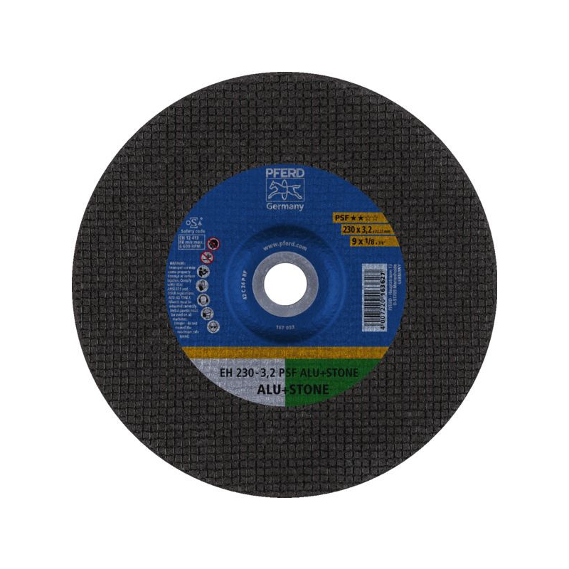 Disque à tronçonner non ferreux et matériaux PSF