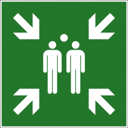 Panneau d'évacuation et secours